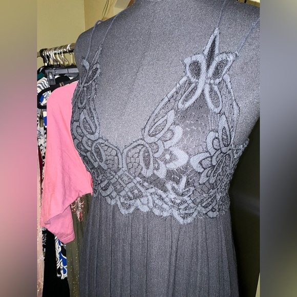 Free People Adela Black Lace Dress - Picture 3 of 3